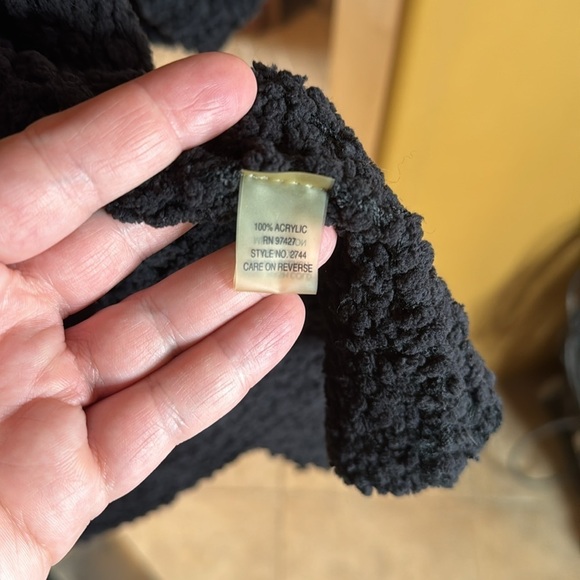 Dolce Cabo Black Chenille Knit Cardigan Size XL - Picture 3 of 7